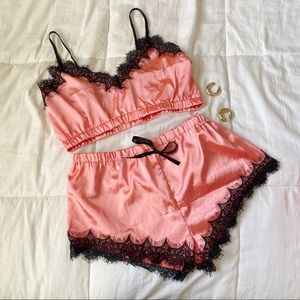 Vintage Satin Pajama Set